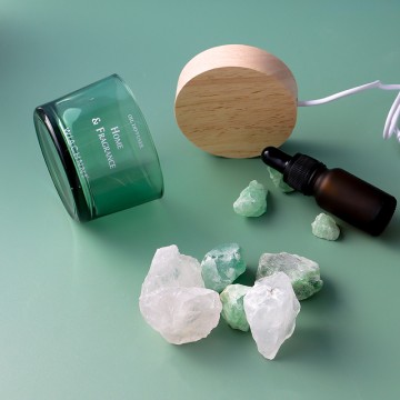 Natural crystal stone color diffuser stone ore dec...