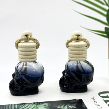 Matte Black Skull car perfume bottle Oil perfume b...
