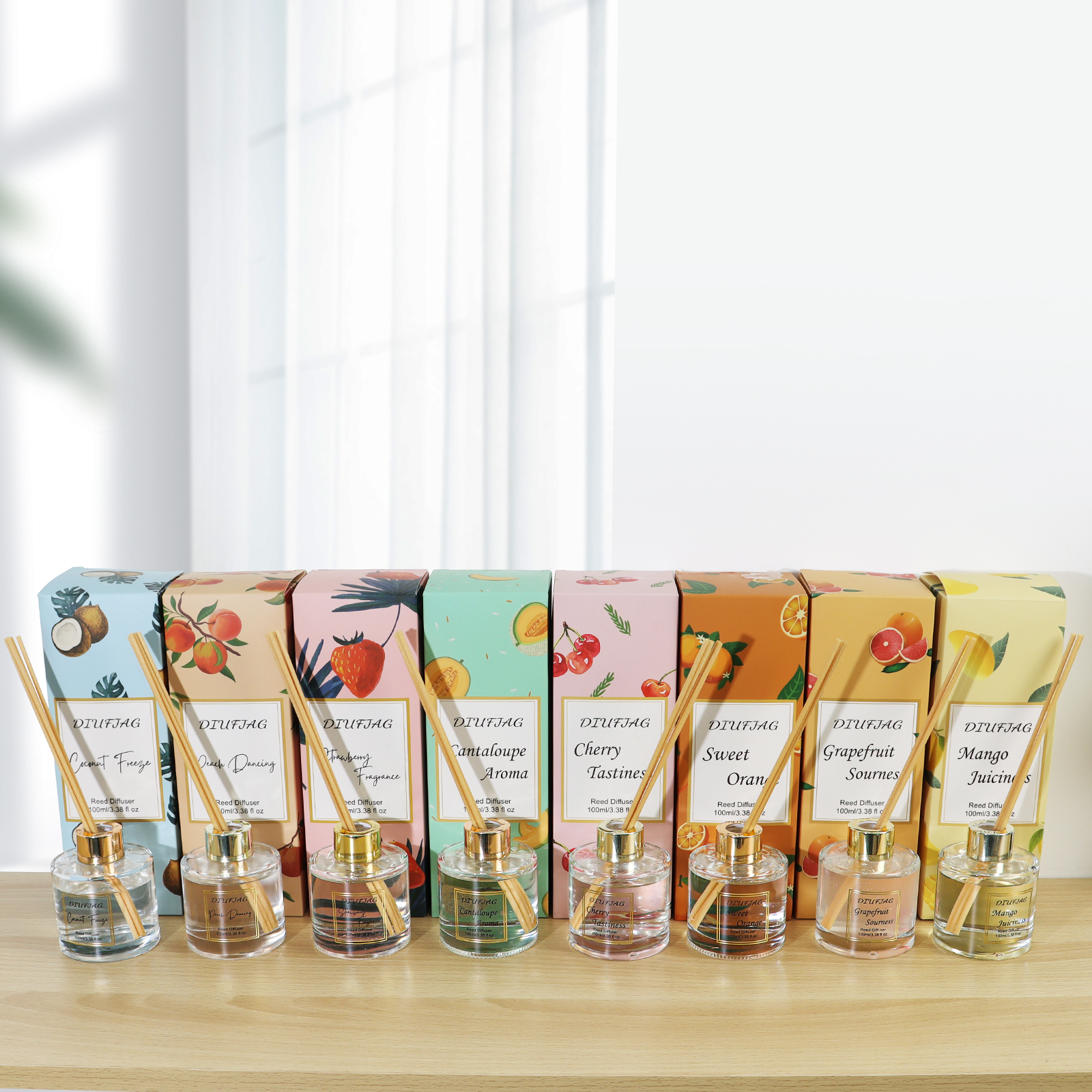 The new fruit-flavored set offers a variety of scents