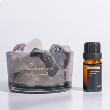 Aromatherapy crystal reed diffuser stone natural s...