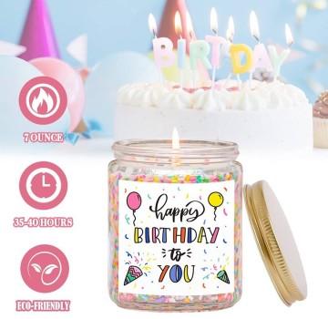 Scented Candle White Glass Smokeless Handmade Soy ...