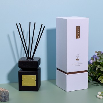 Square Bottle Wood Lid Aromatherapy Essential Oil ...