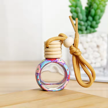 Car aroma diffuser glass bottle hanging decoration