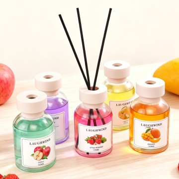 Fruit scented reed diffuser set liquid color liquid