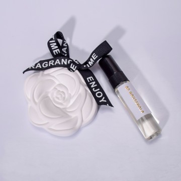 Car Aromatherapy Tablet Ceramic Flower with Essential Oil air Fresh