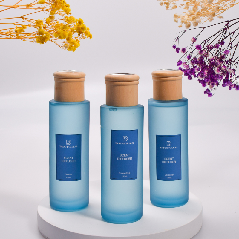 Aromatherapy Blue Round 150ml Essential Oil Reed Diffuser Aroma Gift (1)