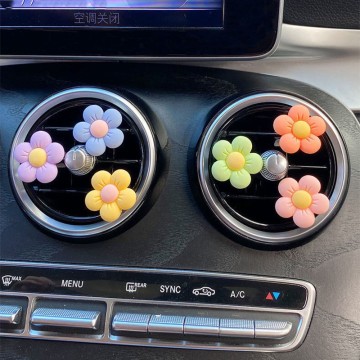 Lovely Flower Resin Car Aromatherapy to Remove Odo...