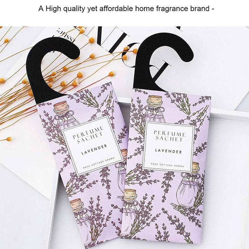Lavender Hanging Closet Deodorizer Air Freshener Long Lasting Scented Sachets (4)