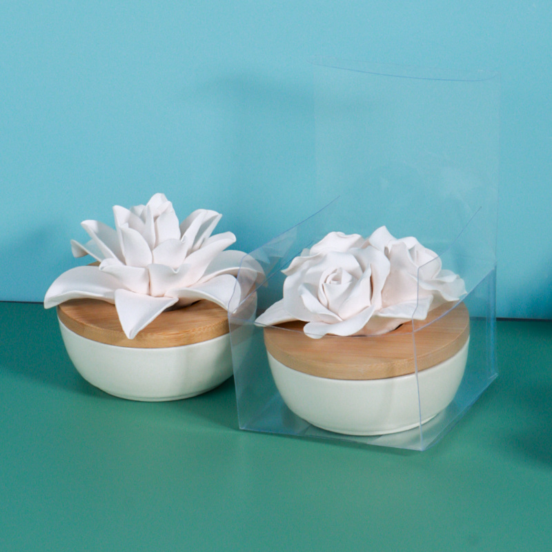 Handmade ceramic flowers custom fragrance diffuser flower plaster set  (5).jpg