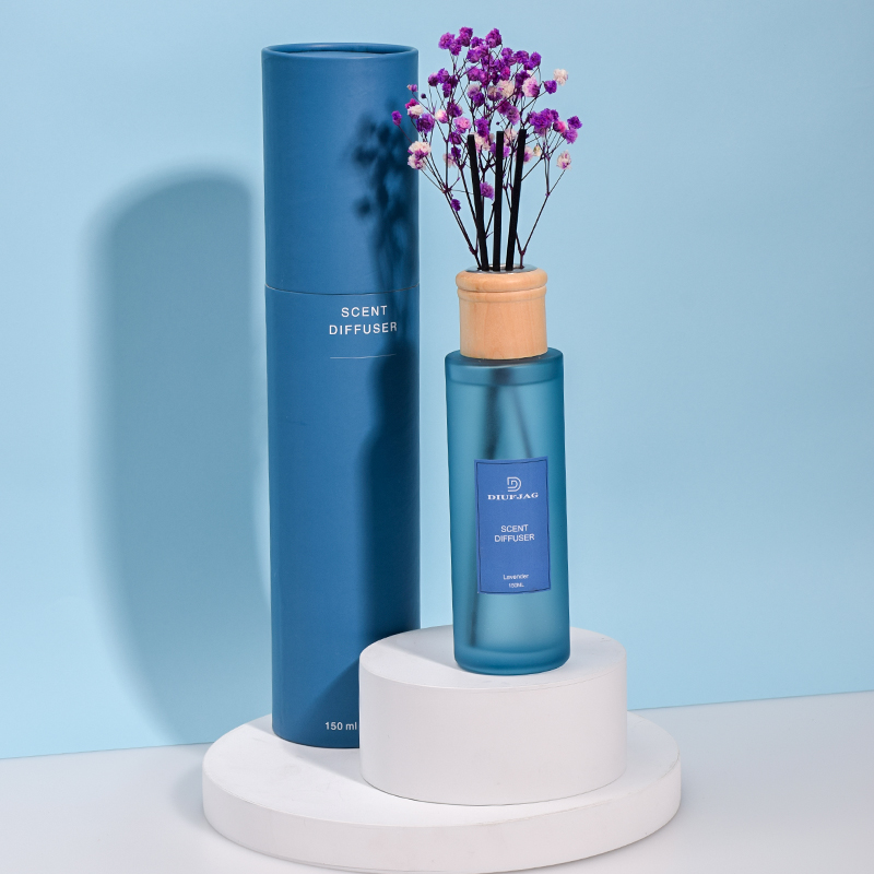 Aromatherapy Blue Round 150ml Essential Oil Reed Diffuser Aroma Gift (3)