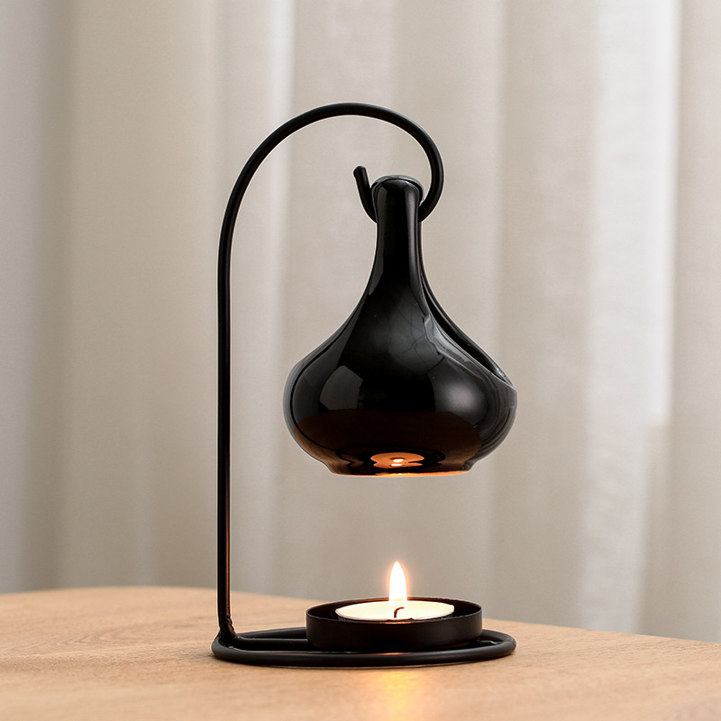 Black Hanging Stove Creative Aromatreatment Oil Lamp Heating Lamps Household (5).jpg
