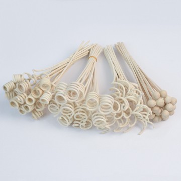 High Quality wavy rattan sticks Curly Shape Air Fr...