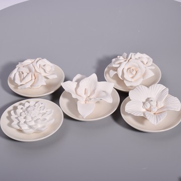 Handmade ceramic flowers custom fragrance diffuser...