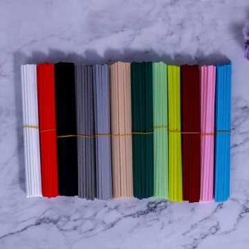Colorful square straight fiber stick essential oil...