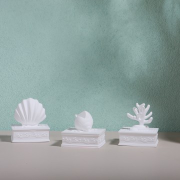 The ceramic aroma diffuser lid with cotton rope ab...